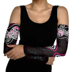 Pink Aotearoa Tukutuku Manawa Tapu Arm Sleeves Ta Moko Toi Maori - Aussie Hoodie