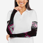 Pink Aotearoa Tukutuku Manawa Tapu Arm Sleeves Ta Moko Toi Maori - Aussie Hoodie