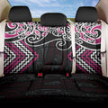 Pink Aotearoa Tukutuku Manawa Tapu Back Car Seat Cover Ta Moko Toi Maori