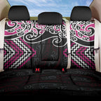 Pink Aotearoa Tukutuku Manawa Tapu Back Car Seat Cover Ta Moko Toi Maori