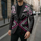 Pink Aotearoa Tukutuku Manawa Tapu Blazer Ta Moko Toi Maori - Aussie Hoodie