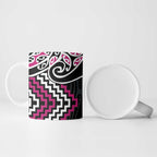 Pink Aotearoa Tukutuku Manawa Tapu Ceramic Mug Ta Moko Toi Maori - Aussie Hoodie