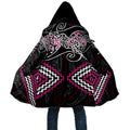 Pink Aotearoa Tukutuku Manawa Tapu Cloak Ta Moko Toi Maori - Aussie Hoodie