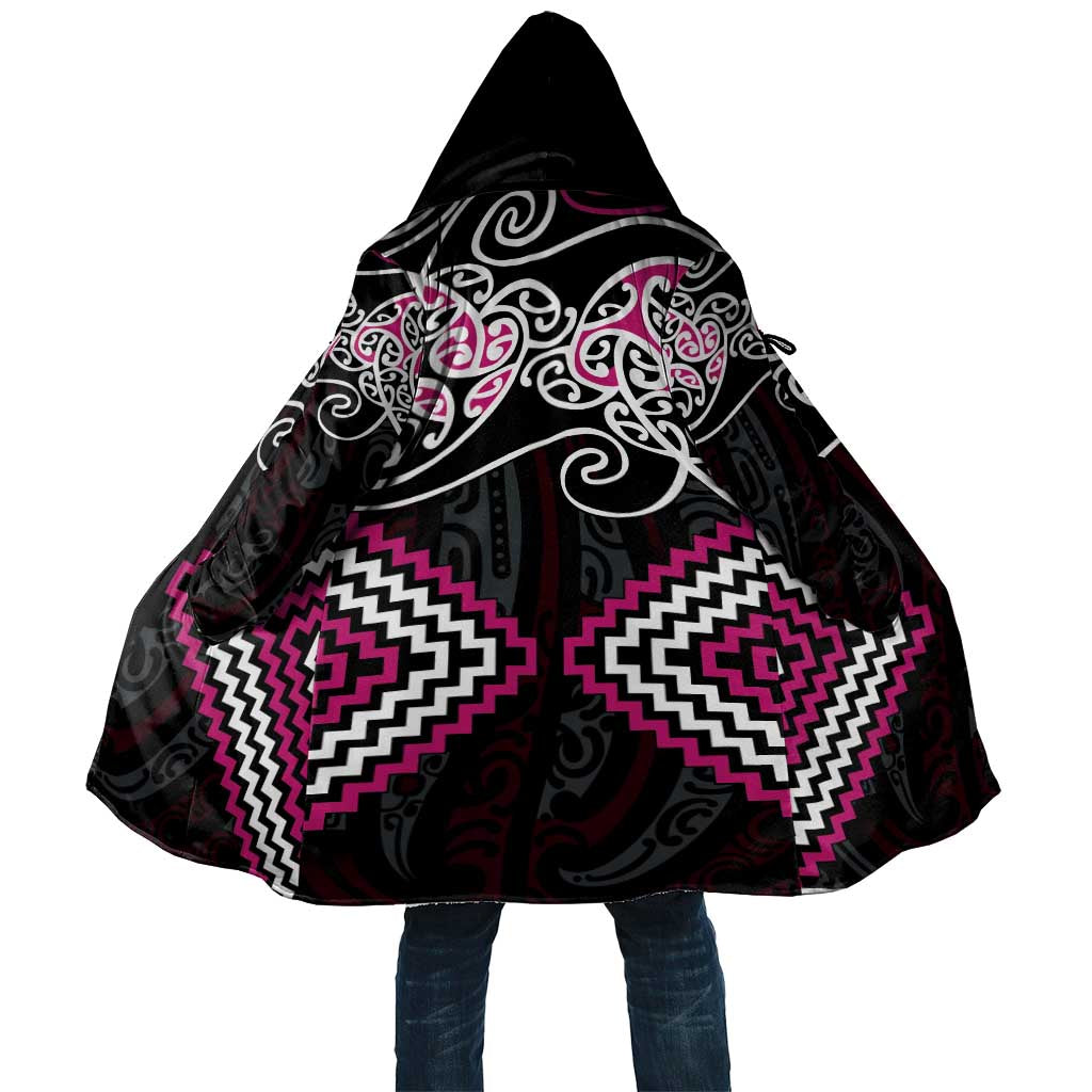 Pink Aotearoa Tukutuku Manawa Tapu Cloak Ta Moko Toi Maori - Aussie Hoodie