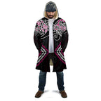 Pink Aotearoa Tukutuku Manawa Tapu Cloak Ta Moko Toi Maori - Aussie Hoodie