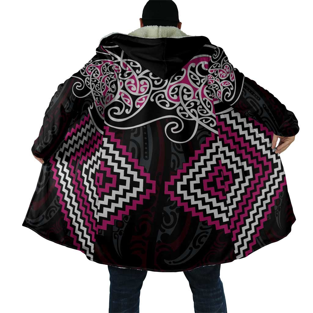 Pink Aotearoa Tukutuku Manawa Tapu Cloak Ta Moko Toi Maori - Aussie Hoodie