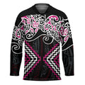 Pink Aotearoa Tukutuku Manawa Tapu Hockey Jersey Ta Moko Toi Maori - Aussie Hoodie