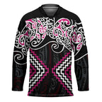 Pink Aotearoa Tukutuku Manawa Tapu Hockey Jersey Ta Moko Toi Maori - Aussie Hoodie