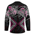 Pink Aotearoa Tukutuku Manawa Tapu Hockey Jersey Ta Moko Toi Maori - Aussie Hoodie