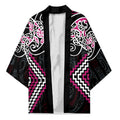 Pink Aotearoa Tukutuku Manawa Tapu Kimono Ta Moko Toi Maori - Aussie Hoodie