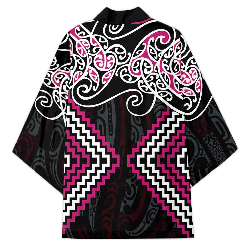 Pink Aotearoa Tukutuku Manawa Tapu Kimono Ta Moko Toi Maori - Aussie Hoodie
