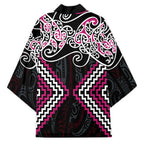 Pink Aotearoa Tukutuku Manawa Tapu Kimono Ta Moko Toi Maori - Aussie Hoodie