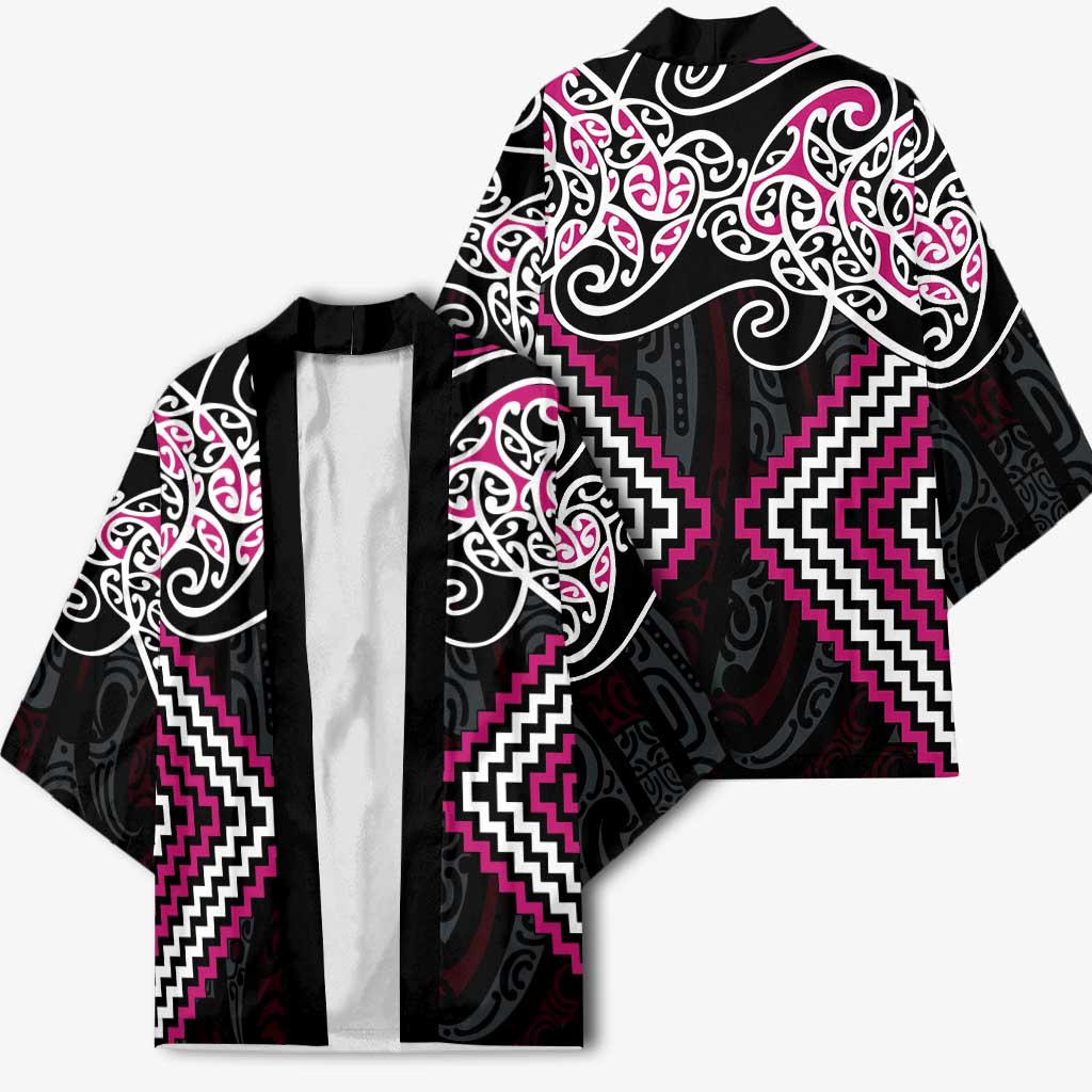 Pink Aotearoa Tukutuku Manawa Tapu Kimono Ta Moko Toi Maori - Aussie Hoodie