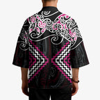 Pink Aotearoa Tukutuku Manawa Tapu Kimono Ta Moko Toi Maori - Aussie Hoodie