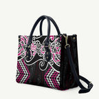 Pink Aotearoa Tukutuku Manawa Tapu Leather Bag Ta Moko Toi Maori - Aussie Hoodie
