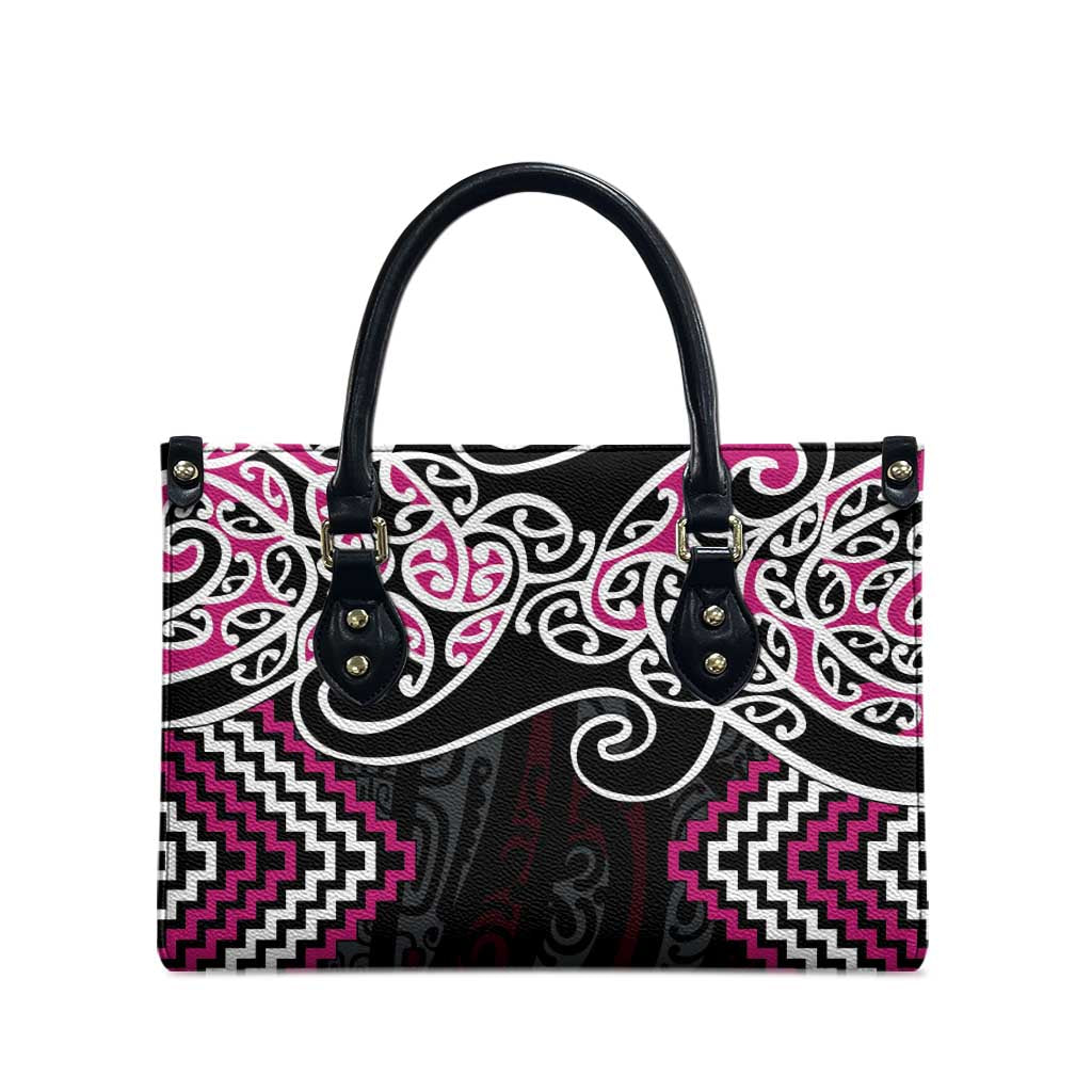 Pink Aotearoa Tukutuku Manawa Tapu Leather Bag Ta Moko Toi Maori - Aussie Hoodie