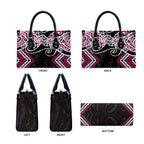 Pink Aotearoa Tukutuku Manawa Tapu Leather Bag Ta Moko Toi Maori - Aussie Hoodie