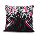 Pink Aotearoa Tukutuku Manawa Tapu Pillow Cover Ta Moko Toi Maori - Aussie Hoodie