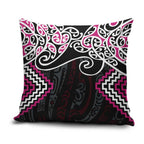 Pink Aotearoa Tukutuku Manawa Tapu Pillow Cover Ta Moko Toi Maori - Aussie Hoodie