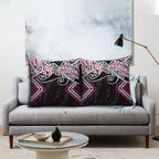Pink Aotearoa Tukutuku Manawa Tapu Pillow Cover Ta Moko Toi Maori - Aussie Hoodie