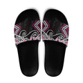 Pink Aotearoa Tukutuku Manawa Tapu Slide Sandals Ta Moko Toi Maori - Aussie Hoodie