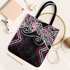 Pink Aotearoa Tukutuku Manawa Tapu Tote Bag Ta Moko Toi Maori - Aussie Hoodie