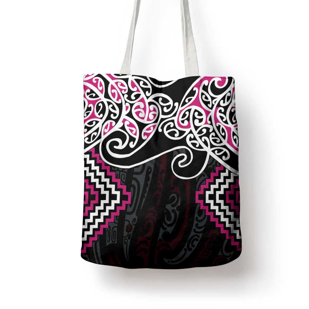 Pink Aotearoa Tukutuku Manawa Tapu Tote Bag Ta Moko Toi Maori - Aussie Hoodie