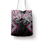 Pink Aotearoa Tukutuku Manawa Tapu Tote Bag Ta Moko Toi Maori - Aussie Hoodie