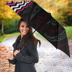 Pink Aotearoa Tukutuku Manawa Tapu Umbrella Ta Moko Toi Maori - Aussie Hoodie