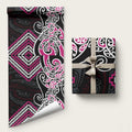 Pink Aotearoa Tukutuku Manawa Tapu Wrapping Paper Ta Moko Toi Maori - Aussie Hoodie