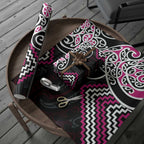 Pink Aotearoa Tukutuku Manawa Tapu Wrapping Paper Ta Moko Toi Maori - Aussie Hoodie