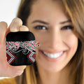 Red Aotearoa Tukutuku Manawa Tapu AirPods Case Ta Moko Toi Maori - Aussie Hoodie
