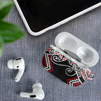 Red Aotearoa Tukutuku Manawa Tapu AirPods Case Ta Moko Toi Maori - Aussie Hoodie