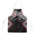 Red Aotearoa Tukutuku Manawa Tapu Apron Ta Moko Toi Maori - Aussie Hoodie