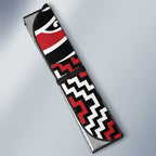 Red Aotearoa Tukutuku Manawa Tapu Auto Sun Shade Ta Moko Toi Maori - Aussie Hoodie