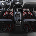Red Aotearoa Tukutuku Manawa Tapu Car Mats Ta Moko Toi Maori