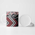 Red Aotearoa Tukutuku Manawa Tapu Ceramic Mug Ta Moko Toi Maori - Aussie Hoodie