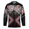 Red Aotearoa Tukutuku Manawa Tapu Hockey Jersey Ta Moko Toi Maori - Aussie Hoodie