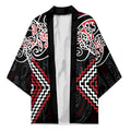 Red Aotearoa Tukutuku Manawa Tapu Kimono Ta Moko Toi Maori - Aussie Hoodie