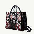 Red Aotearoa Tukutuku Manawa Tapu Leather Bag Ta Moko Toi Maori - Aussie Hoodie