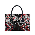 Red Aotearoa Tukutuku Manawa Tapu Leather Bag Ta Moko Toi Maori - Aussie Hoodie