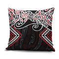 Red Aotearoa Tukutuku Manawa Tapu Pillow Cover Ta Moko Toi Maori - Aussie Hoodie