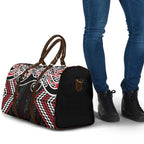 Red Aotearoa Tukutuku Manawa Tapu Travel Bag Ta Moko Toi Maori - Aussie Hoodie