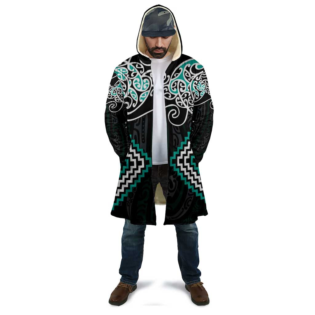 Turquoise Aotearoa Tukutuku Manawa Tapu Cloak Ta Moko Toi Maori - Aussie Hoodie