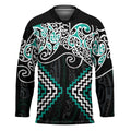 Turquoise Aotearoa Tukutuku Manawa Tapu Hockey Jersey Ta Moko Toi Maori - Aussie Hoodie