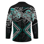 Turquoise Aotearoa Tukutuku Manawa Tapu Hockey Jersey Ta Moko Toi Maori - Aussie Hoodie
