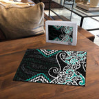 Turquoise Aotearoa Tukutuku Manawa Tapu Puzzle Ta Moko Toi Maori - Aussie Hoodie