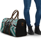 Turquoise Aotearoa Tukutuku Manawa Tapu Travel Bag Ta Moko Toi Maori - Aussie Hoodie