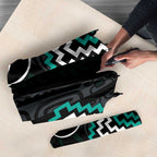 Turquoise Aotearoa Tukutuku Manawa Tapu Umbrella Ta Moko Toi Maori - Aussie Hoodie
