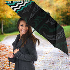 Turquoise Aotearoa Tukutuku Manawa Tapu Umbrella Ta Moko Toi Maori - Aussie Hoodie